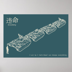 DISOBEY tankmanaffischen Poster