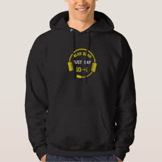 Dispatcher 10 4 Blah 911 operator thin Gult Line Hoodie