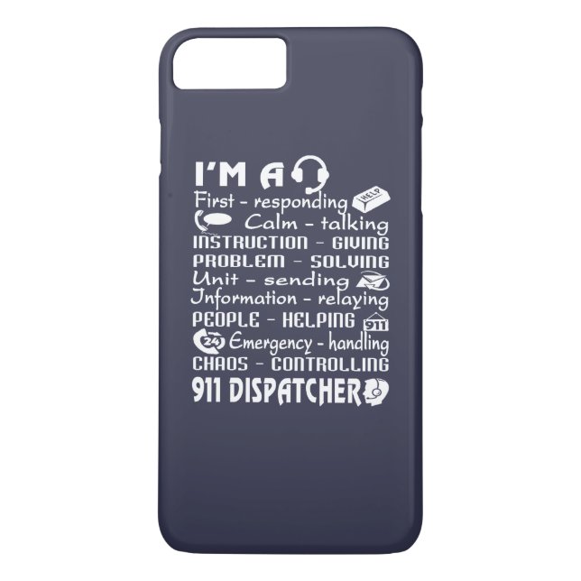 Dispatcher 911 Case-Mate iPhone skal (Baksida)
