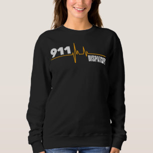 Dispatcher 911 Heartslag Manar Kvinnor Fars dag Mo T Shirt