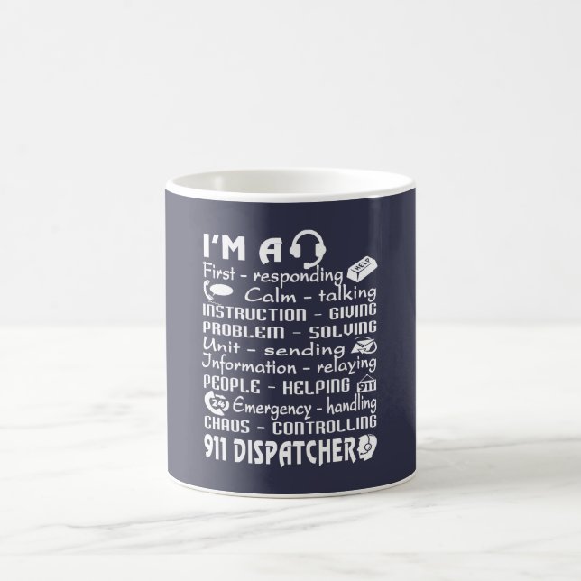 Dispatcher 911 kaffemugg (Center)