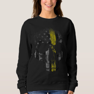 Dispatcher 911 Operatör Tunn Gul Gul Linje Disp T Shirt