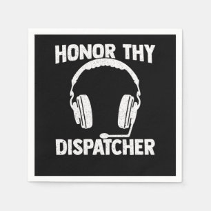 Dispatcher 911 Thin Guld Gult Line Pappersservett