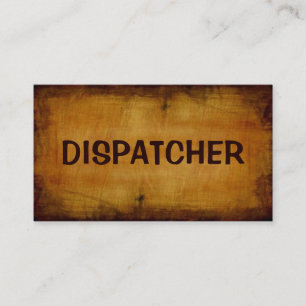 Dispatcher Antique-Affärskort Visitkort