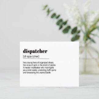 Dispatcher Gift, polis Vykort