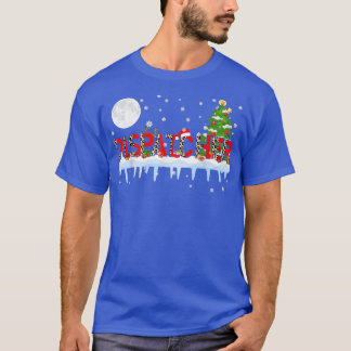 Dispatcher Julafton Träd Light Leopard Santa Hat R T Shirt