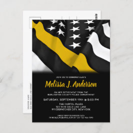 Dispatcher Pension Personlig Thin Guld Line Vykort