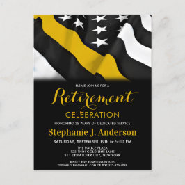 Dispatcher Thin Guld Line American Flagga Pension Vykort