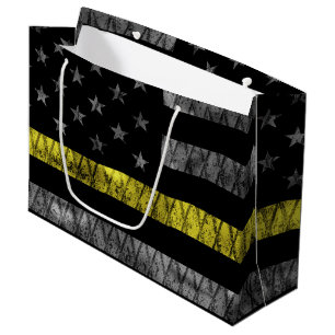 Dispatcher Thin Gult Line-Flagga