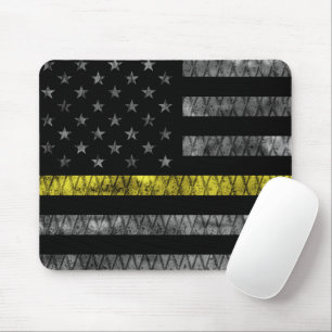 Dispatcher Thin Gult Line-Flagga Musmatta