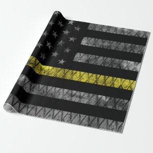 Dispatcher Thin Gult Line-Flagga Presentpapper