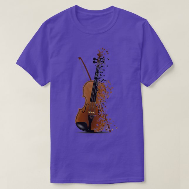 Dispersion Violin Watercolor Art Art T Shirt (Design framsida)