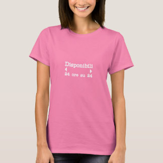 Disponibili 24 ore su 24 (nero) tee