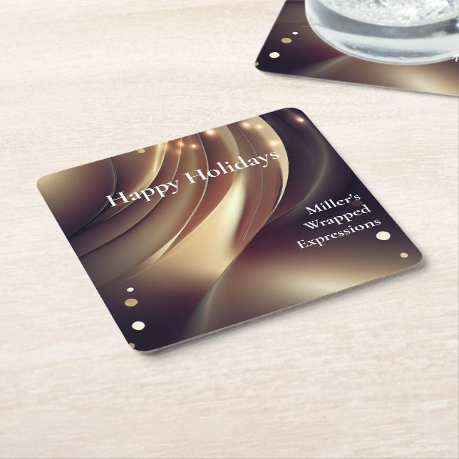 Disposable Corporate Business Papper Underlägg Kvadrat (Vinklad)