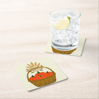 🍂 **Disposable Paper Coaster Pumpkins Underlägg Papper Kvadrat