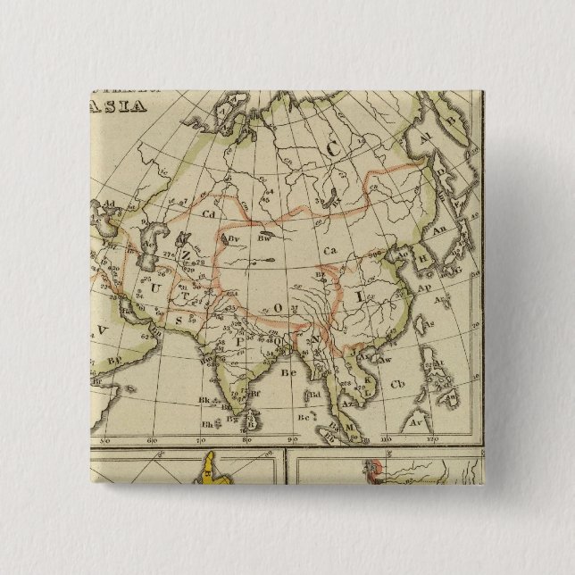 Disposition Asien, Förenta staterna etc. Knapp (Framsida)
