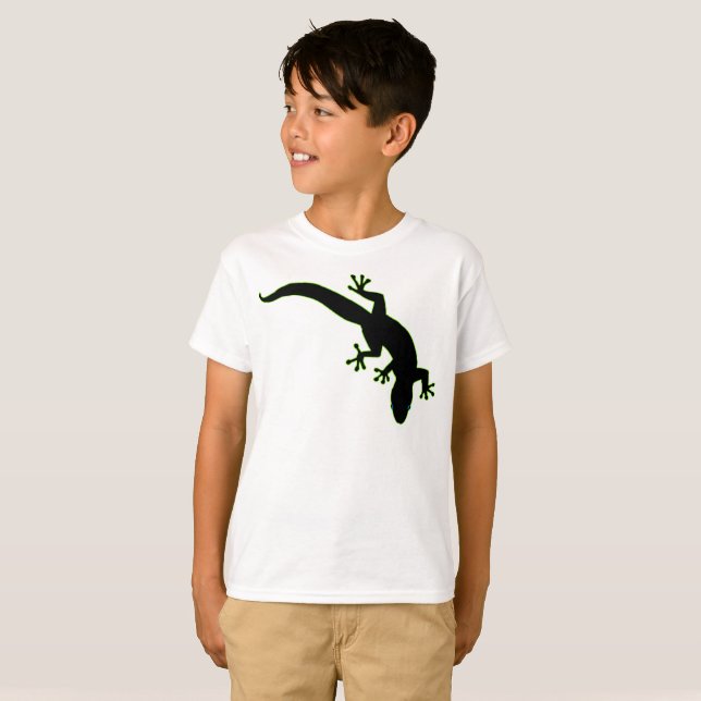 Disposition för GECKO-Grönt T Shirt (Hel framsida)