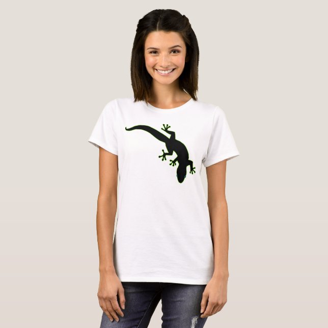 Disposition för GECKO-Grönt T Shirt (Hel framsida)
