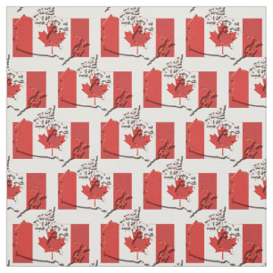 Disposition för Patriotic CANADA FLAGGA Karta Tyg