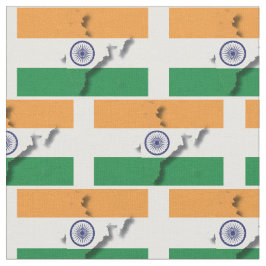 Disposition INDIA Flagga Karta Tyg