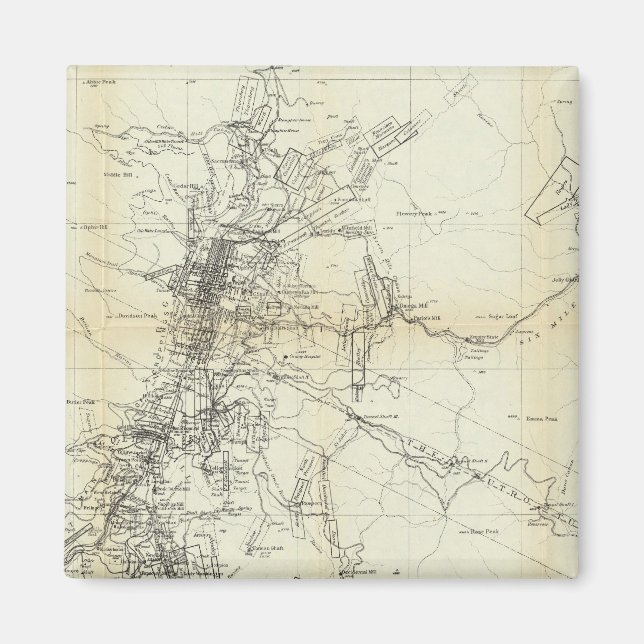 Disposition Karta i Washoe-distriktet Magnet (Framsidan)