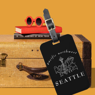 Disposition Seattle Skyline Pacific Northwest Outl Bagagebricka