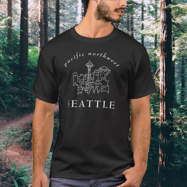 Disposition Seattle Skyline Pacific Northwest Outl T Shirt (Skapare uppladdad)