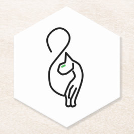 Disposition snyggt Kattunge Underlägg Papper