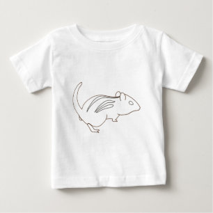 Disposition teckning av chipmunk på tshirts
