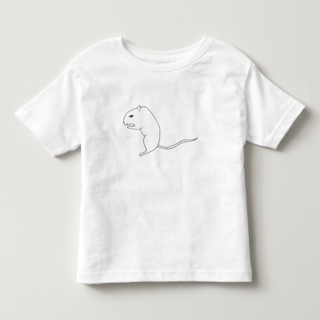 Disposition Teckning i en gerbil på skjortor Tee Shirt (Framsida)