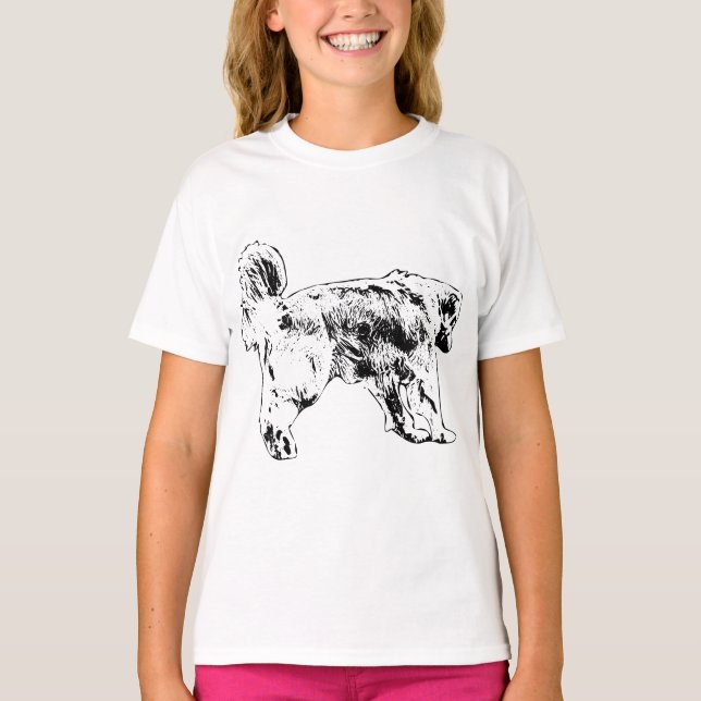 Dispositionsnivå för Gift-Springa Retriever T Shirt (Framsida)