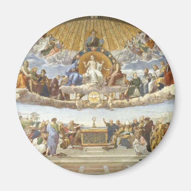 Disputation över det heliga sakramentet, Rafael Sa Magnet (Framsidan)