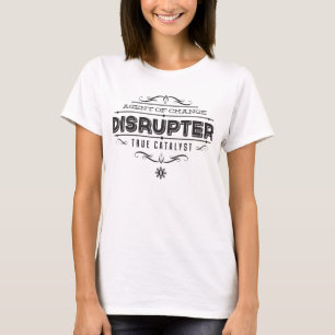 DISRUPTEREN sätta en klocka på stjärnakvinnor T-shirt