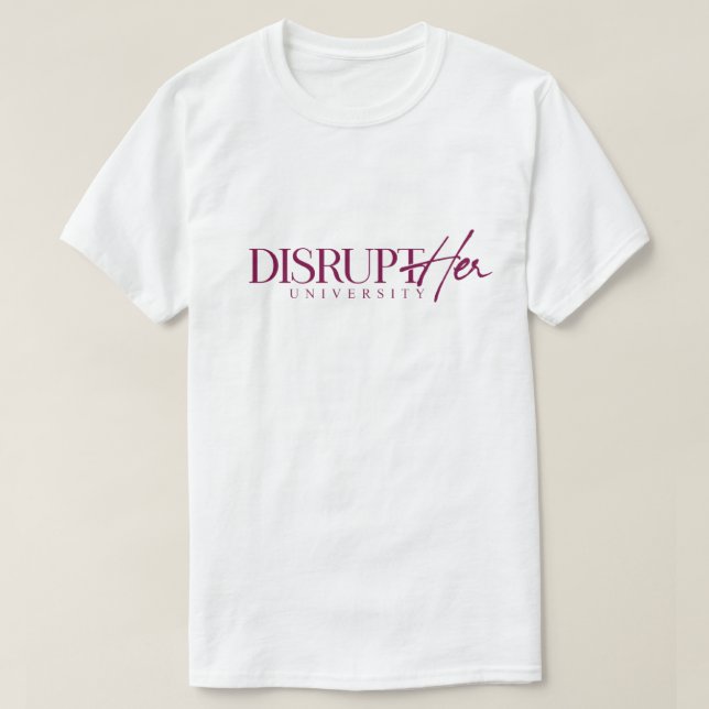 DisruptHER Universitets T-shirts  (Design framsida)