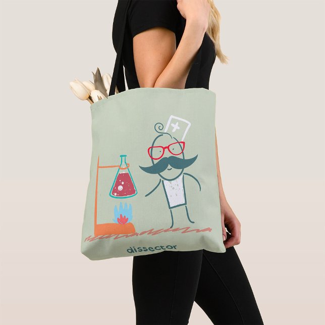Dissector Scientist Tote Bag Tygkasse (Skapare uppladdad)
