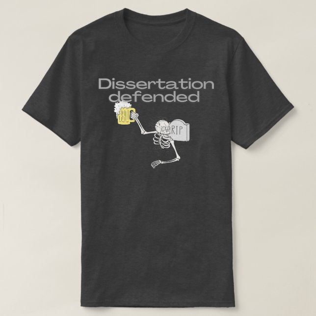 Dissertering försvarad 10 t shirt (Design framsida)