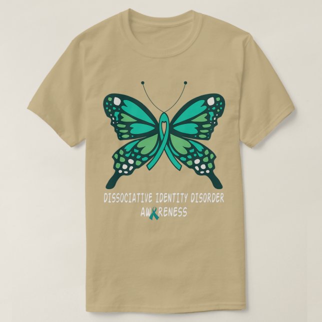 Dissociative Identity Disorder DID awareness butte T Shirt (Design framsida)