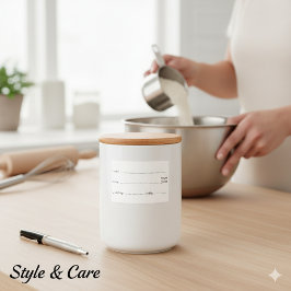 Dissolvable Food Labels for Home and Kitchen Mat Etiketter