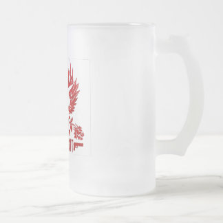 Dissonant frostad ölbägare frostat ölglas