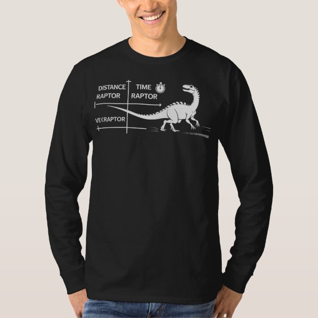 Distance raptor divided by time raptor equals velo t shirt (Framsida)