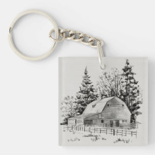 Distant Barn Sketch I