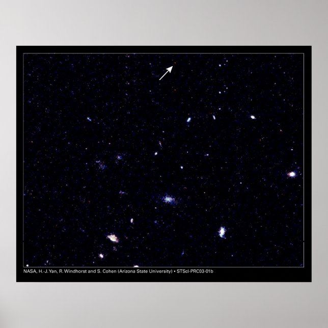 Distant Galaxies Hubble Telescope Poster (Framsidan)