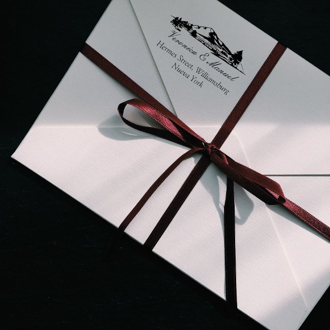 Distant Mountains Wooden Stamp Stämpel (Skapare uppladdad)