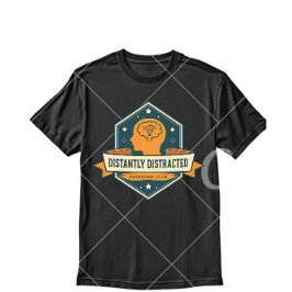 Distantly Distracted – Vintage Sarcastic Mental He T Shirt