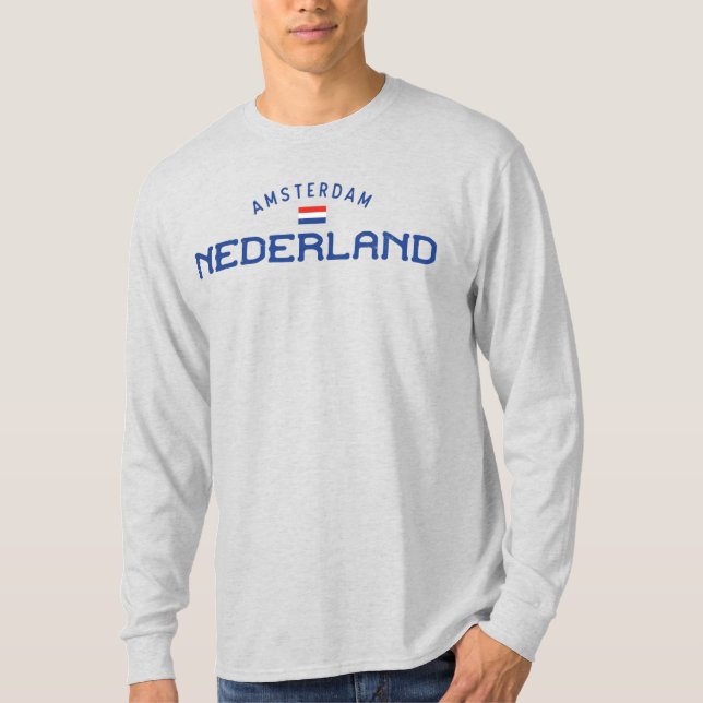 Disted Amsterdam Nederland (Nederländerna) T Shirt (Framsida)