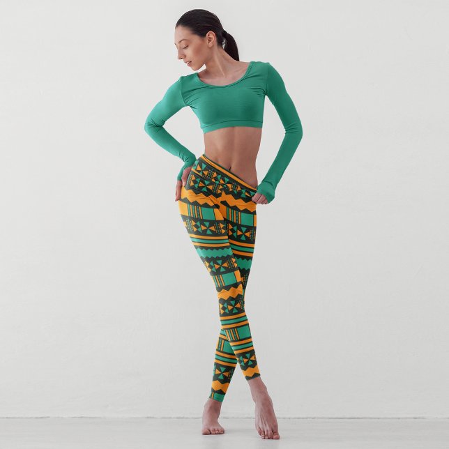 Distinct Tribal Mönster Leggings (Skapare uppladdad)