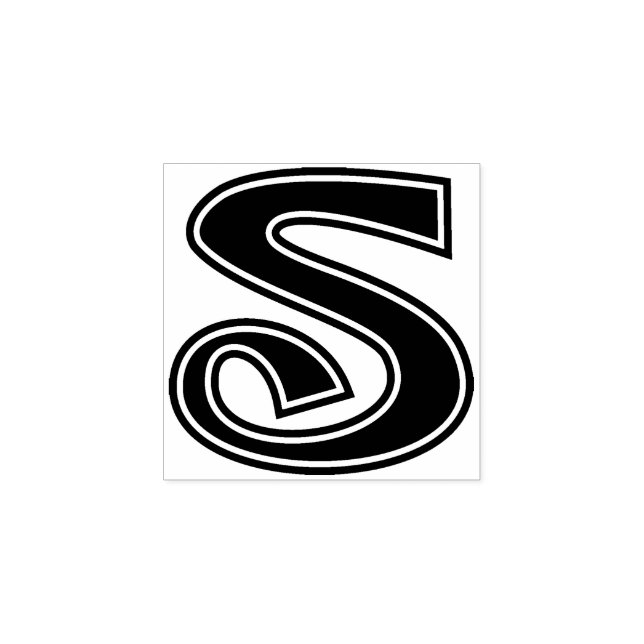 Distinctive Brev ’S’ Stämpel (Tryck)