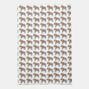 Distinctive Dala Horse Kitchen towel Kökshandduk