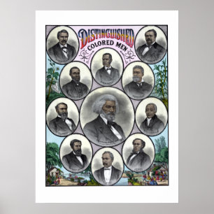 Distingerad kulör manar poster