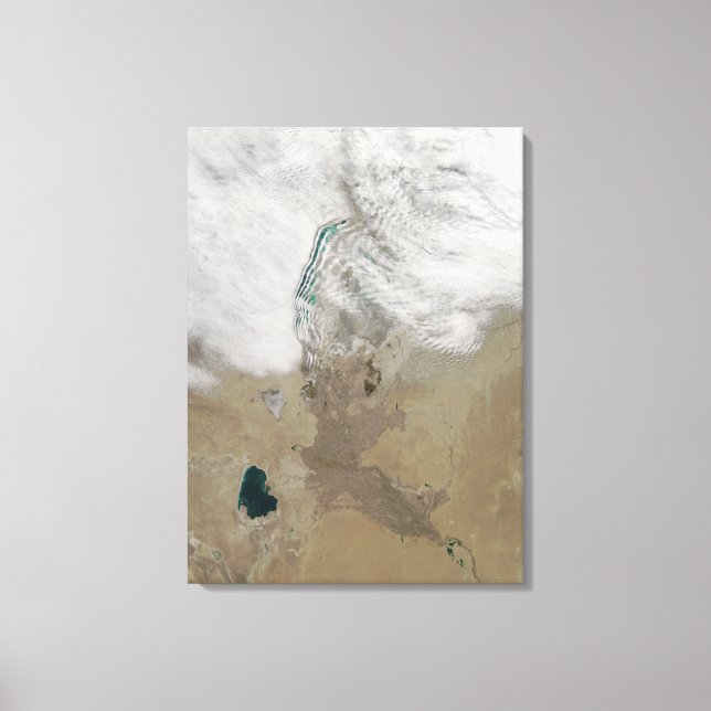 Distinkt linjer av moln canvastryck (Framsida)